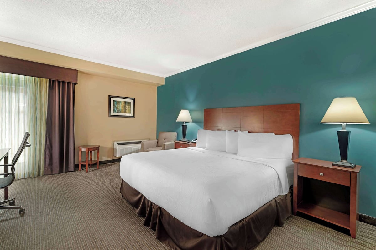 Standard Room, 1 King Bed, Accessible, Non Smoking | 1 bedroom, pillowtop beds, desk, laptop workspace