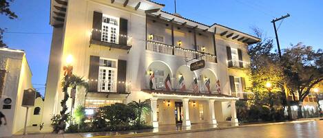 Front of property – evening/night