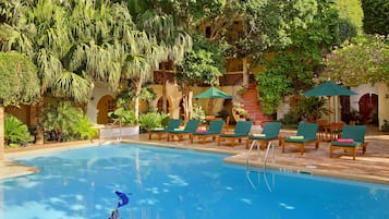 2 outdoor pools, pool umbrellas, sun loungers