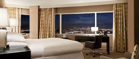 Room, 1 King Bed, City View | Premium bedding, down comforters, in-room safe, desk