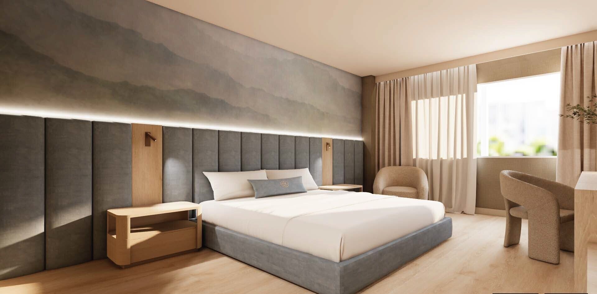 Premium bedding, down duvets, in-room safe, desk