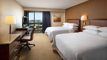 Premium bedding, pillow-top beds, in-room safe, desk