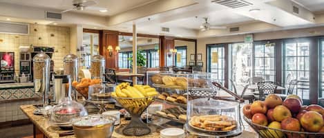 Free daily buffet breakfast