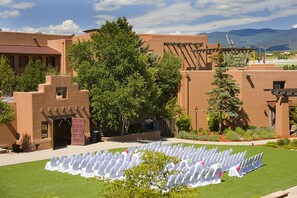 Outdoor wedding area