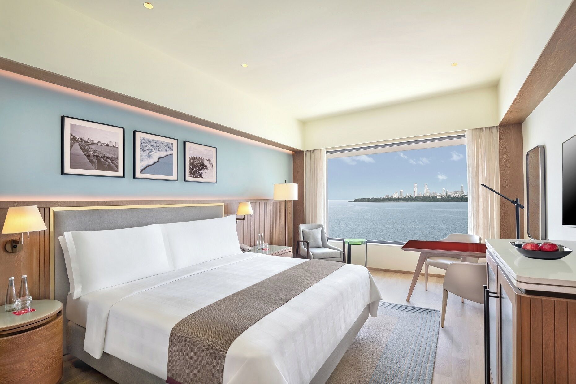 Club Room, Ocean View (Trident) | Premium bedding, minibar, in-room safe, individually furnished