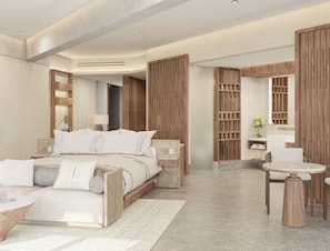 Preferred Club Master Suite Ocean Front Plunge Pool | Premium bedding, pillowtop beds, minibar, in-room safe