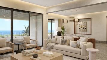 42-tums platt-tv med kabelkanaler, tv och ett bordtennisbord