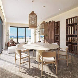 Preferred Club Governor Suite Ocean Front Plunge Pool | Wohnbereich
