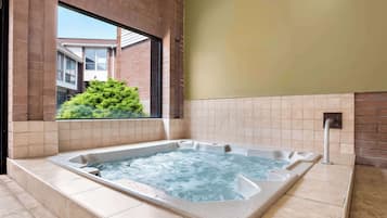 Indoor pool, pool loungers
