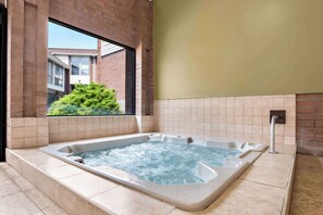 Indoor pool, pool loungers