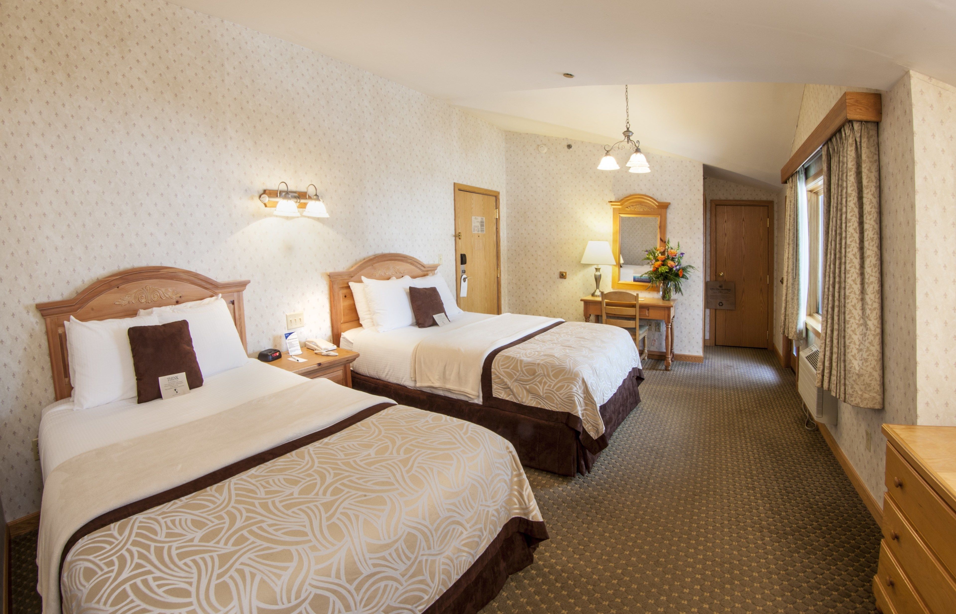 deluxe room, 2 queen beds | 1 bedroom, iron/ironing board, cots/infant beds, rollaway beds