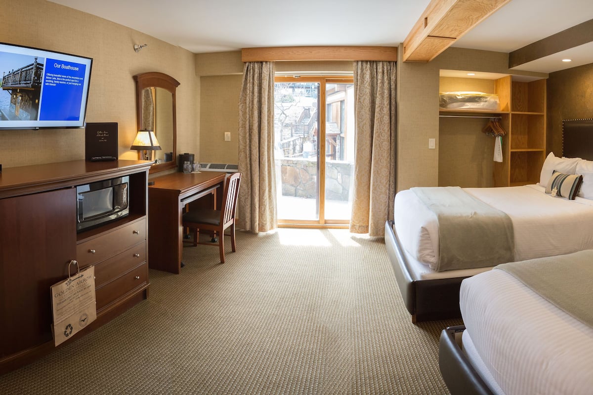 Villageside Room, 2 Queen Beds | Iron/ironing board, cribs/infant beds, rollaway beds, free WiFi