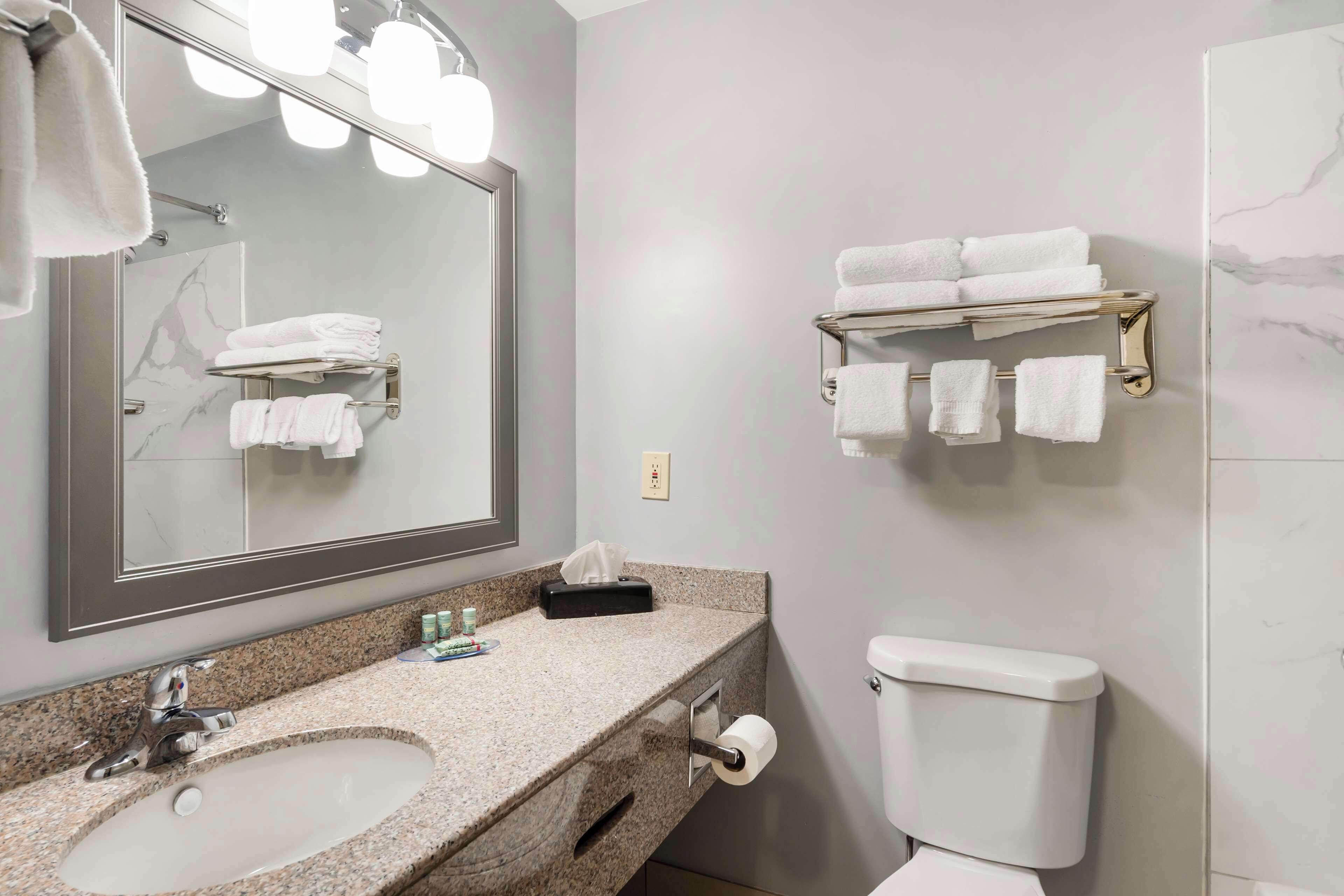 bathtub, eco-friendly toiletries, hair dryer, towels