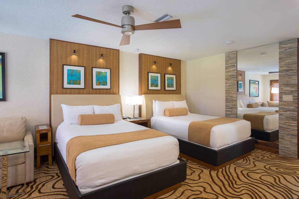 Premium bedding, pillowtop beds, in-room safe, desk