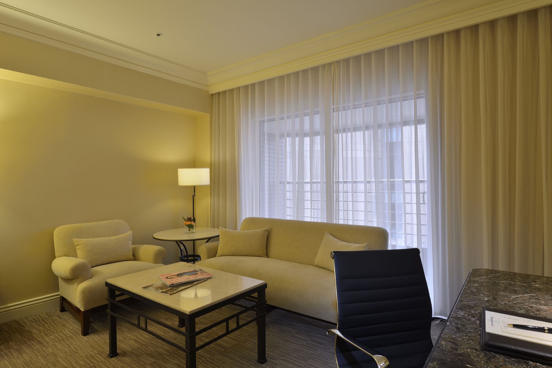 executive twin room | in-room safe, desk, blackout curtains, soundproofing