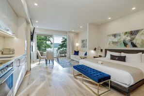 Suite Prestige 1, pavillon Massawippi, vue lac | 防敏寢具、房內夾萬、獨特設計、獨特裝修