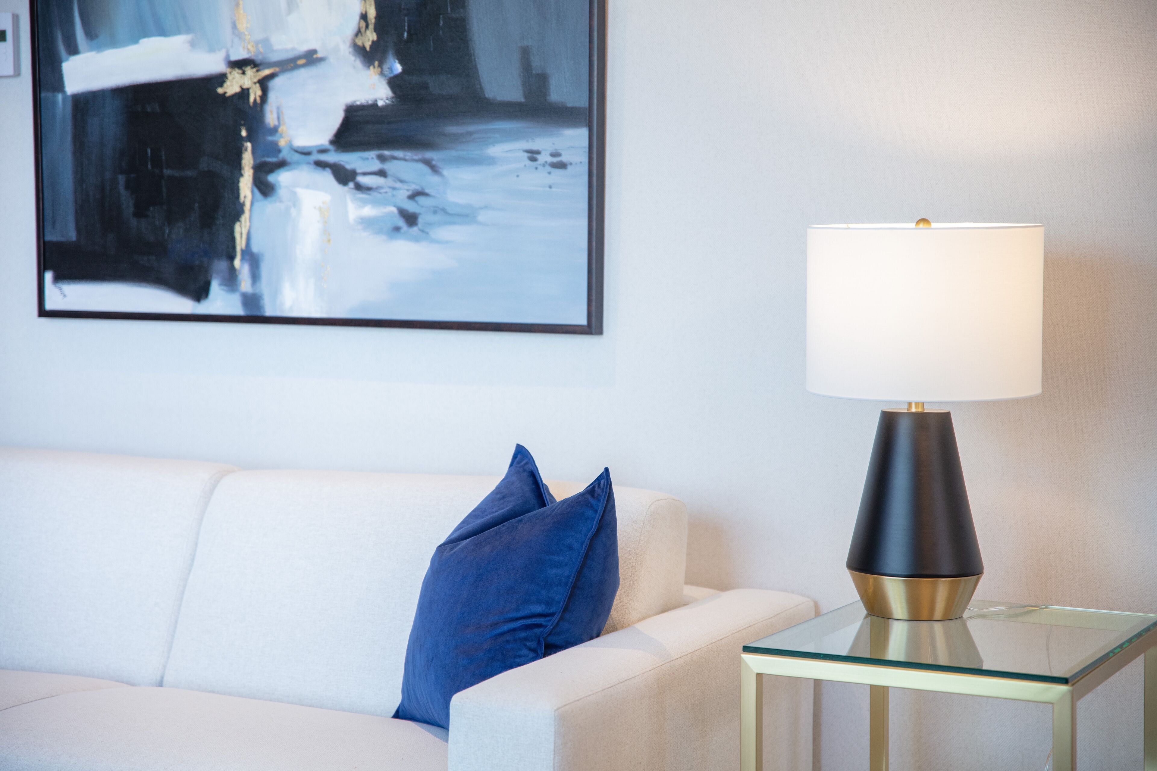 plasma tv, fireplace, ipod dock, books