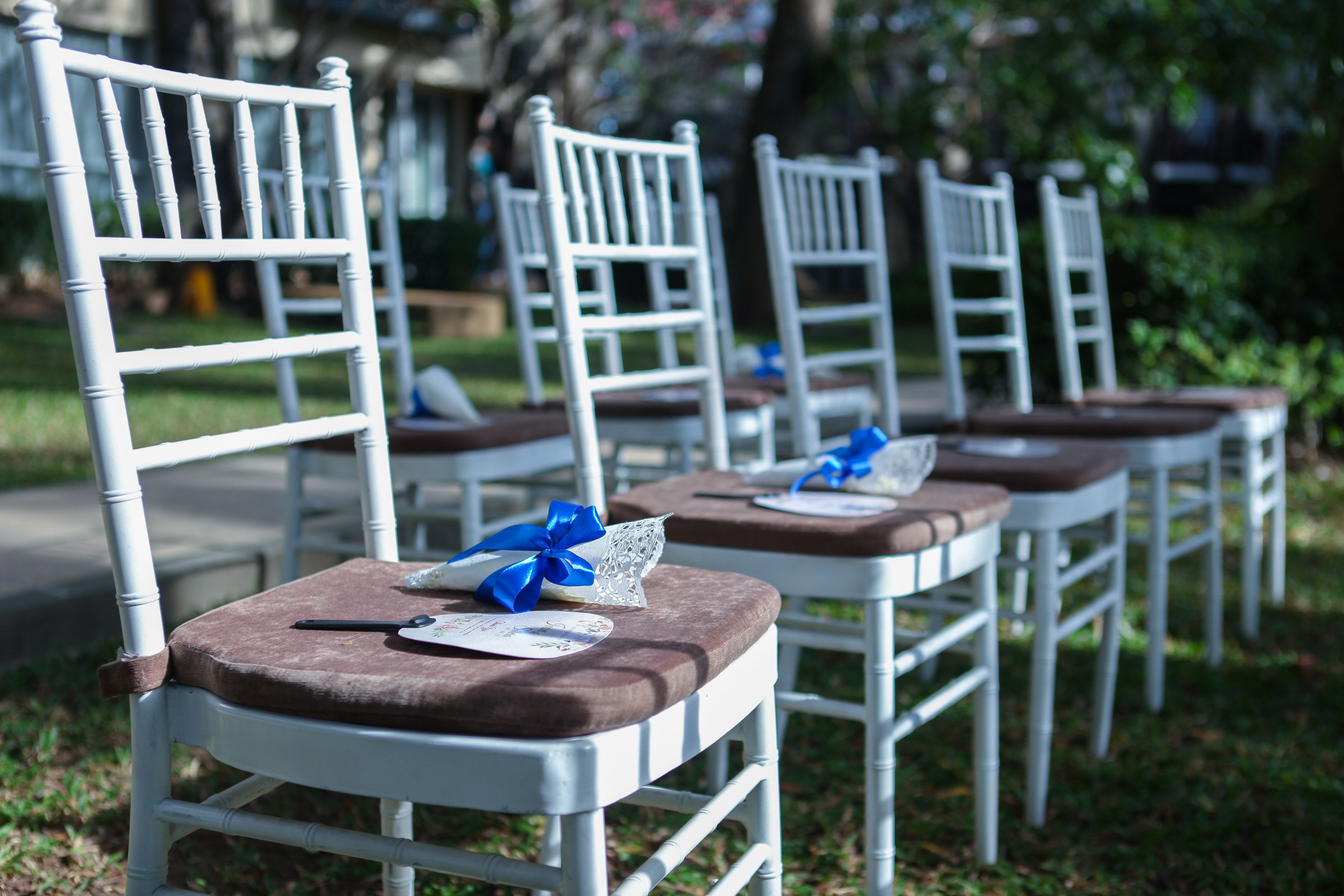 outdoor wedding area