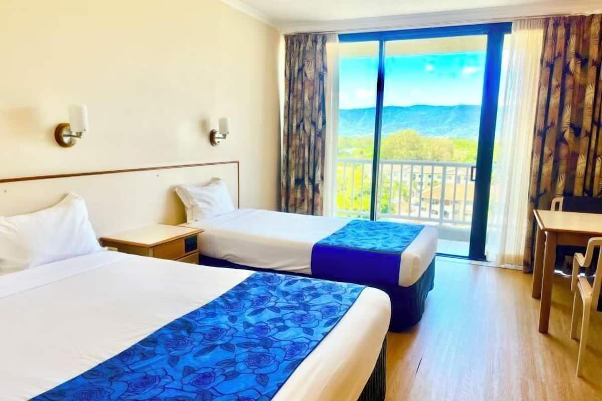 1 bedroom, desk, laptop workspace, iron/ironing board