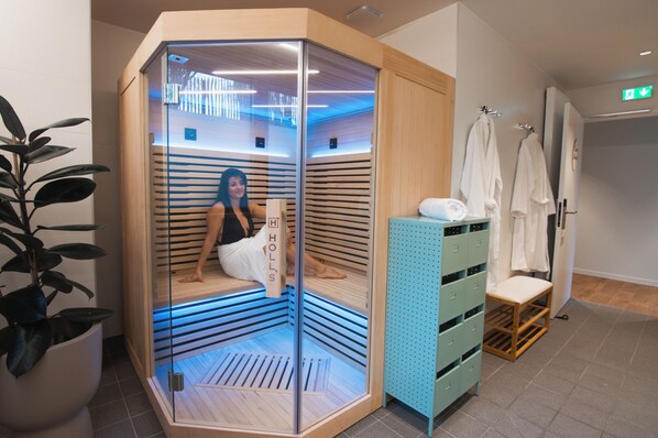 Sauna, bain Ă remous