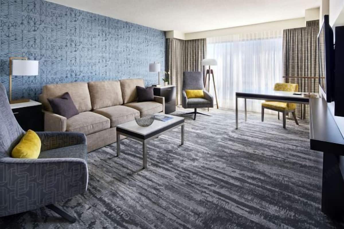 42-inch flat-screen TV with cable channels, TV, pay movies