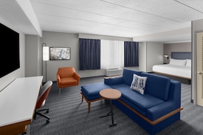 Room, 1 King Bed with Sofa bed, Corner (Mobility Accessible, Roll-in Shower)