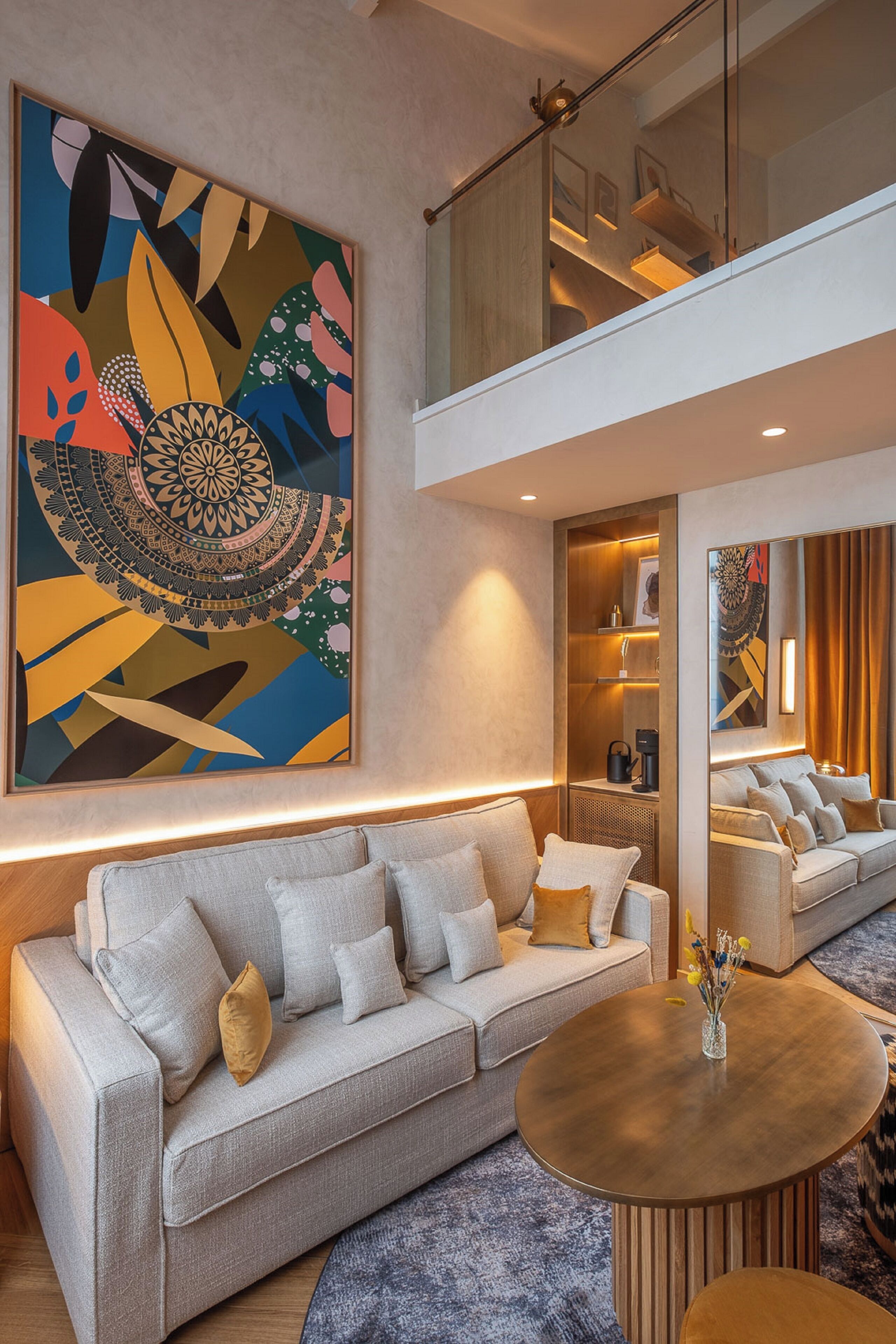 duplex | living area | lcd tv