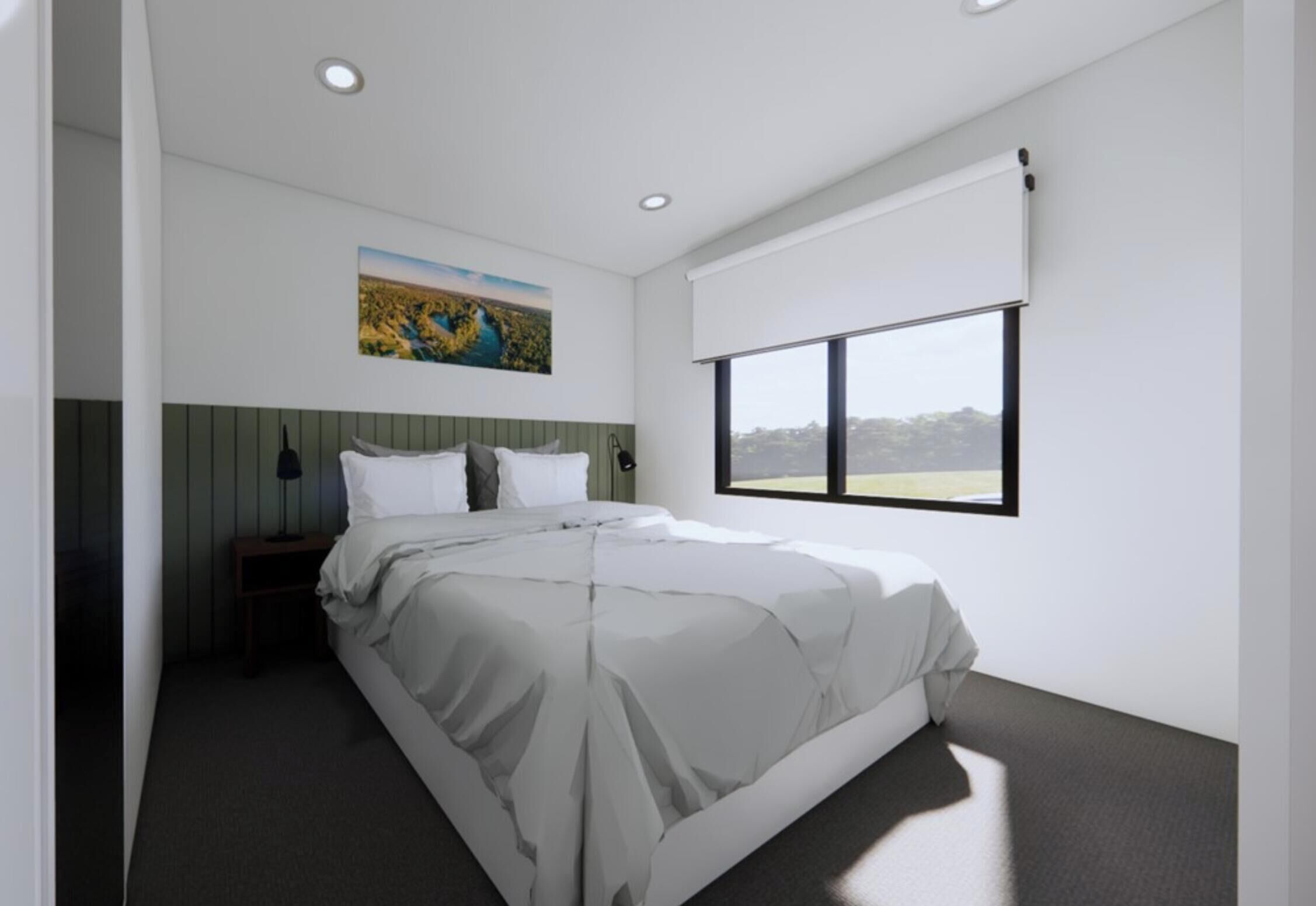 Standardzimmer (Studio) | Bügeleisen/Bügelbrett, kostenloses WLAN, Bettwäsche, Wecker