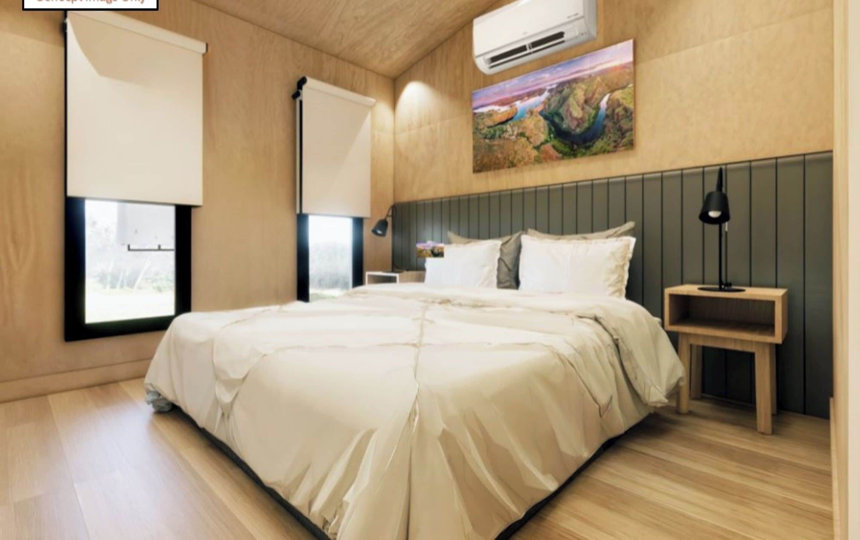 Deluxe 2 Bedroom cabin - S4 - Accessible | Iron/ironing board, free WiFi, alarm clocks, bed sheets