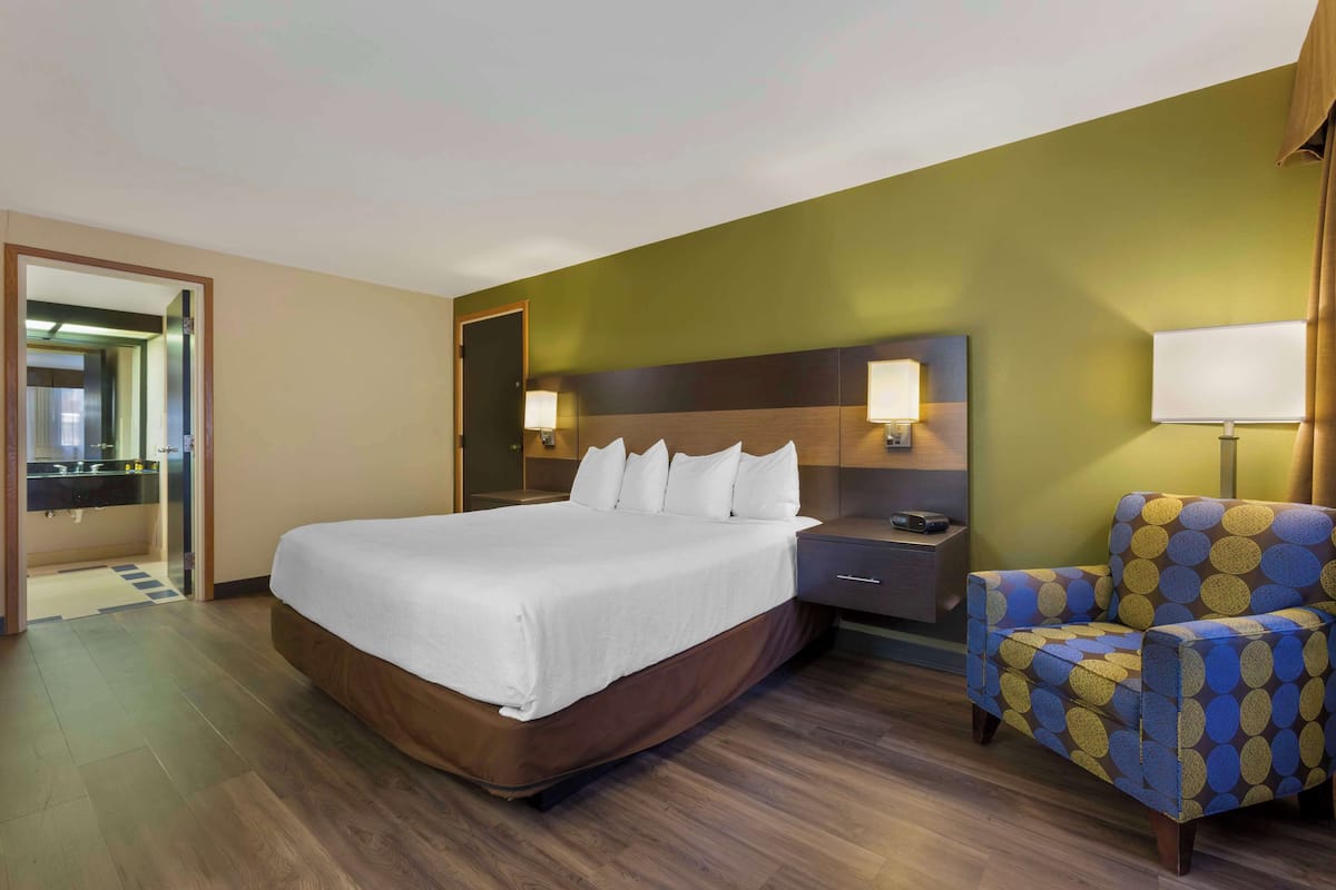 Suite, 1 King Bed, Non Smoking, Poolside | Desk, iron/ironing board, cribs (free), bed sheets
