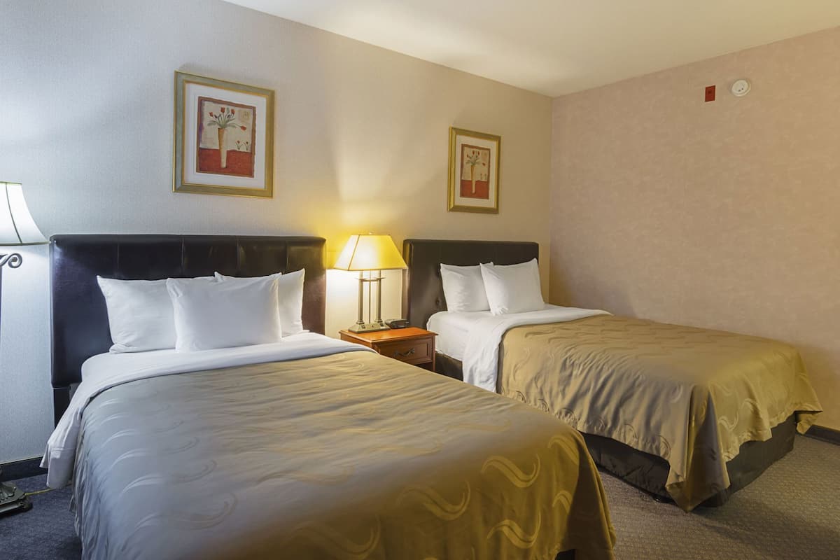 Desk, blackout drapes, iron/ironing board, free WiFi