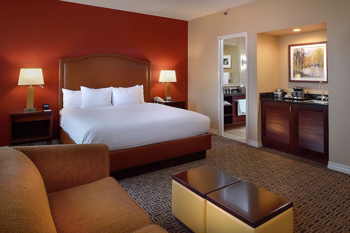 Junior Suite, 1 King Bed, Non Smoking | Living area | 25-inch TV with premium channels