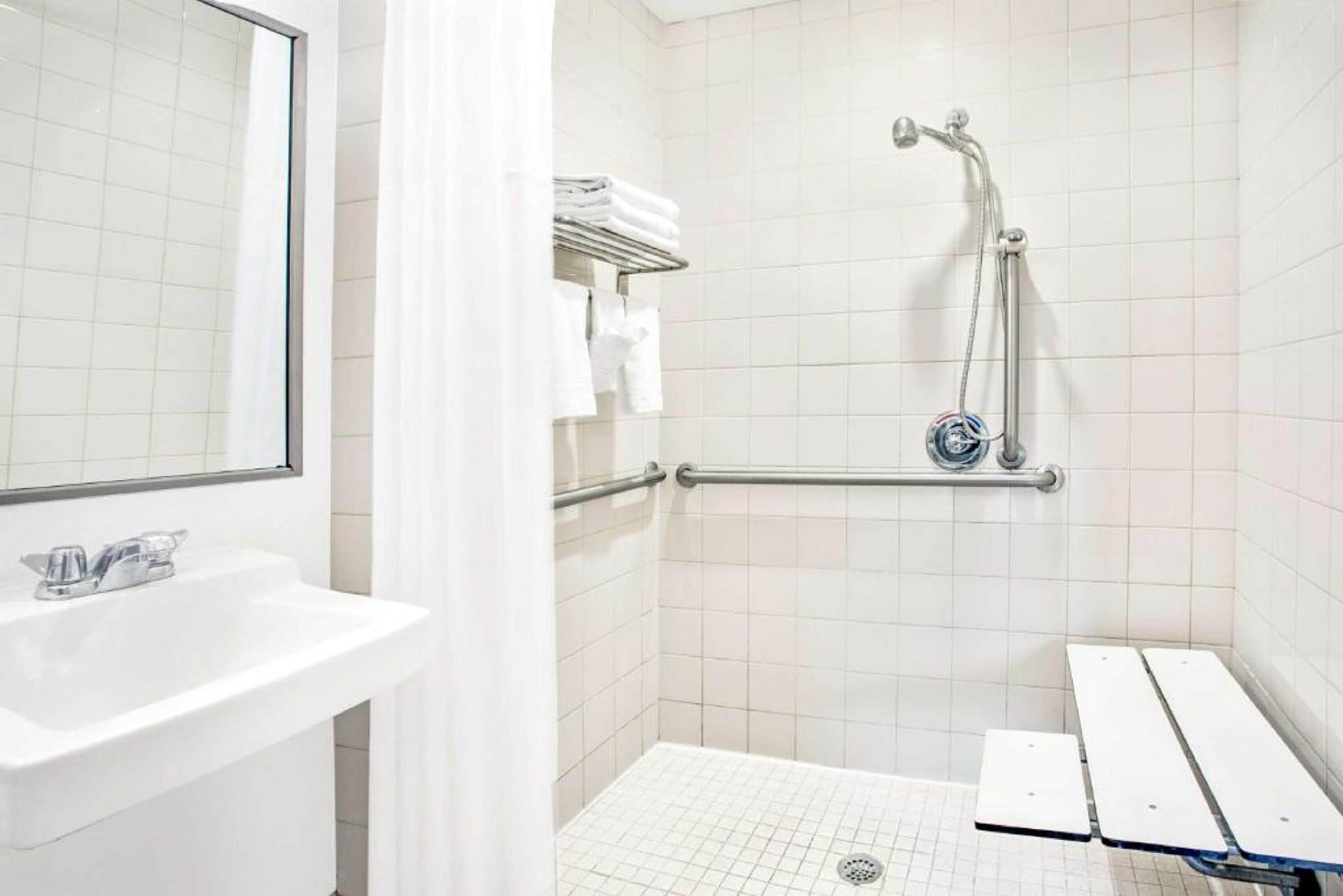 Room, 2 Double Beds, Accessible | In-room safe, desk, blackout drapes, iron/ironing board