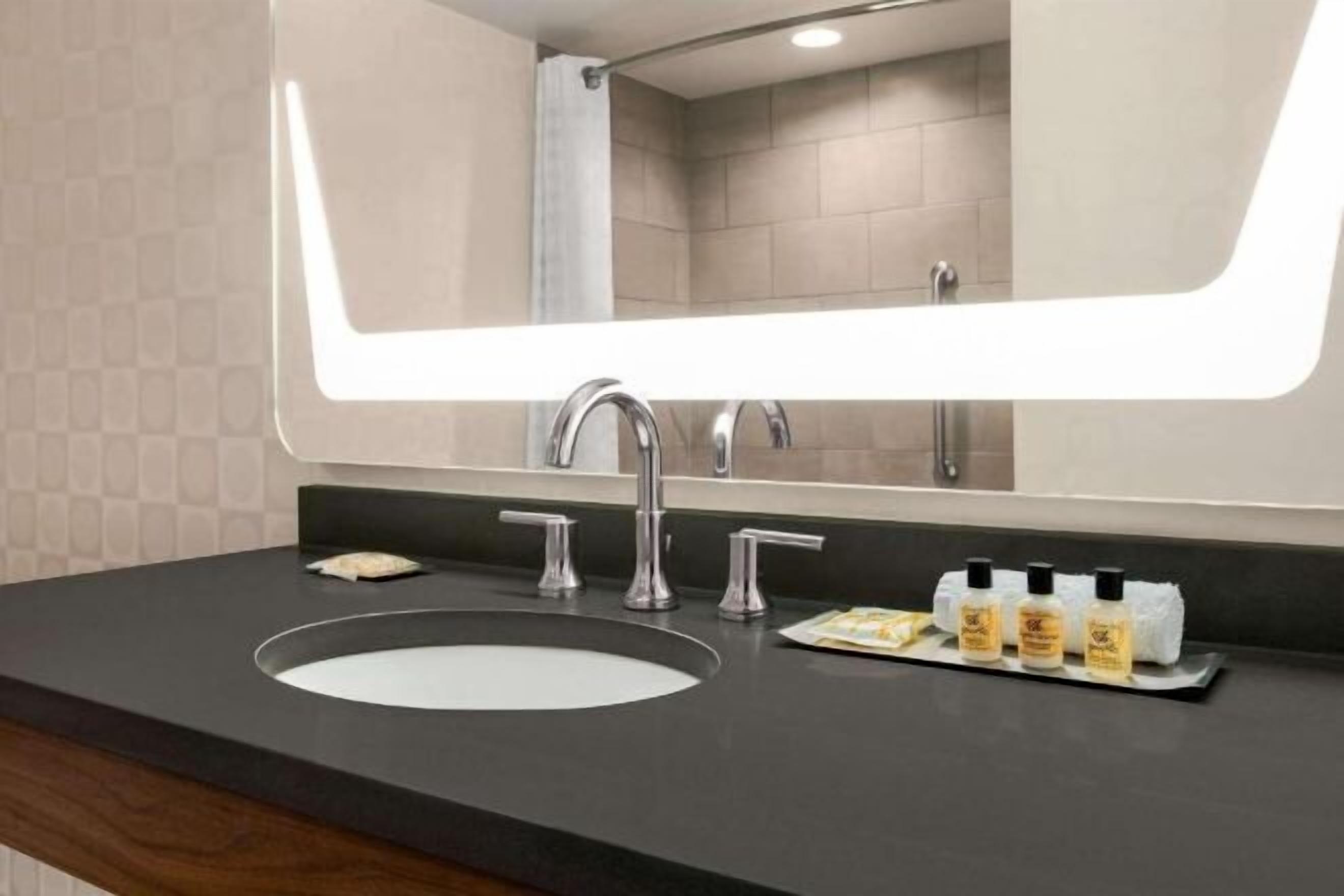 Eco-friendly toiletries, towels