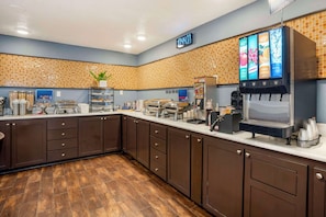 Free daily buffet breakfast