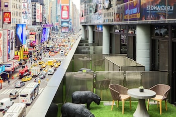 Room, 1 King Bed, Terrace | Premium bedding, down comforters, in-room safe, desk at Renaissance New York Times Square Hotel by Marriott