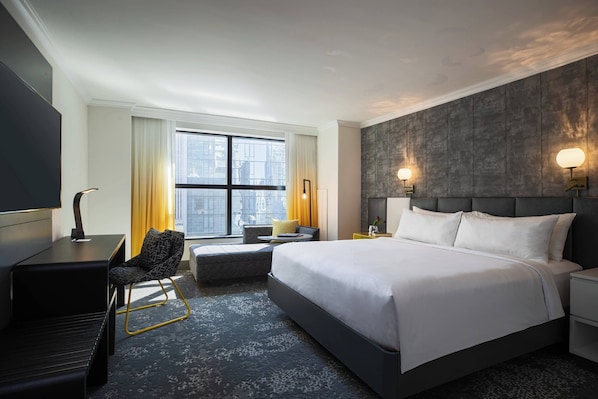 Premium bedding, down comforters, in-room safe, desk - Renaissance New York Times Square Hotel by Marriott (New York)