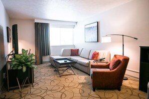 Suite, 1 King Bed, Non Smoking, Balcony (Separate Living Room) | Blackout drapes, iron/ironing board, free cribs/infant beds, WiFi