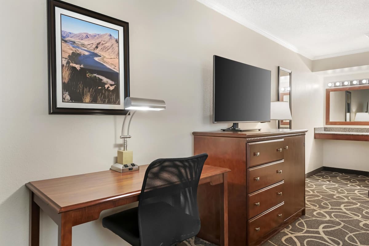 Blackout drapes, iron/ironing board, cribs (free), WiFi (surcharge)