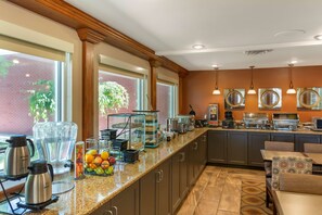 Free daily buffet breakfast