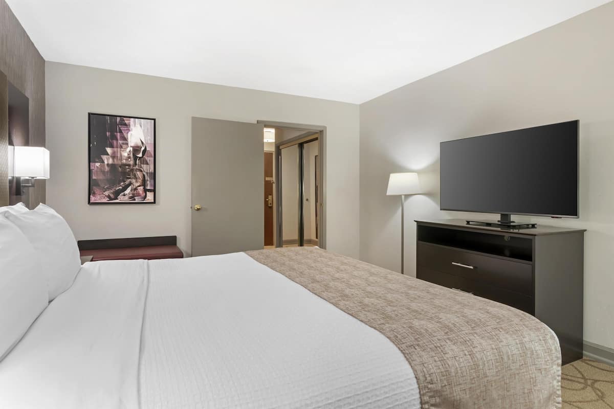 Suite, 1 King Bed, Non Smoking, Balcony (Separate Living Room) | Blackout drapes, iron/ironing board, cribs (free), WiFi (surcharge)