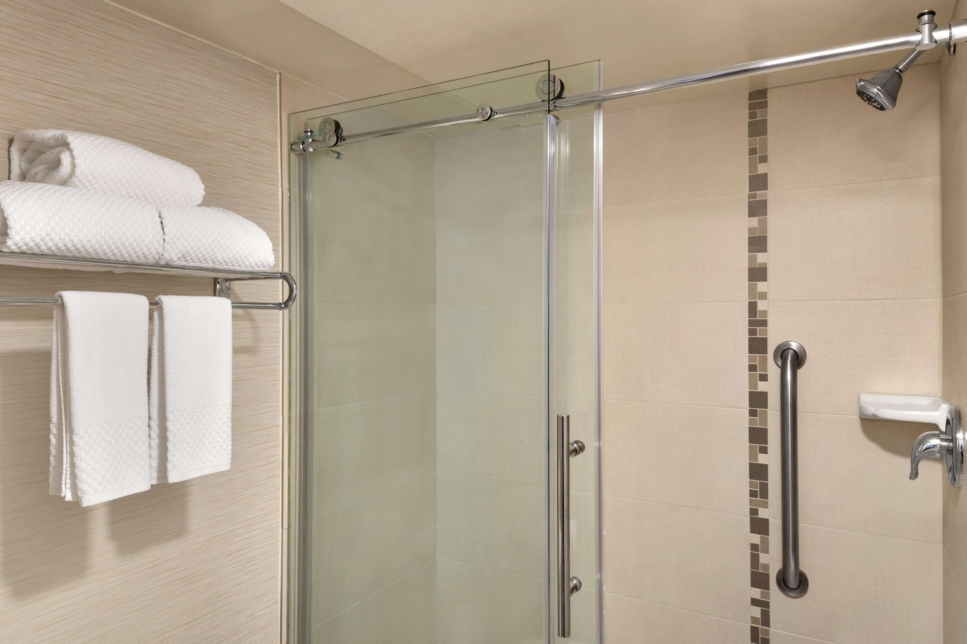 executive room, 1 king bed, non smoking | bathroom | eco-friendly toiletries, hair dryer, towels, soap