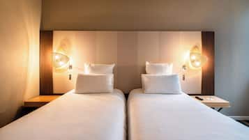 Ropa de cama de alta calidad y minibar