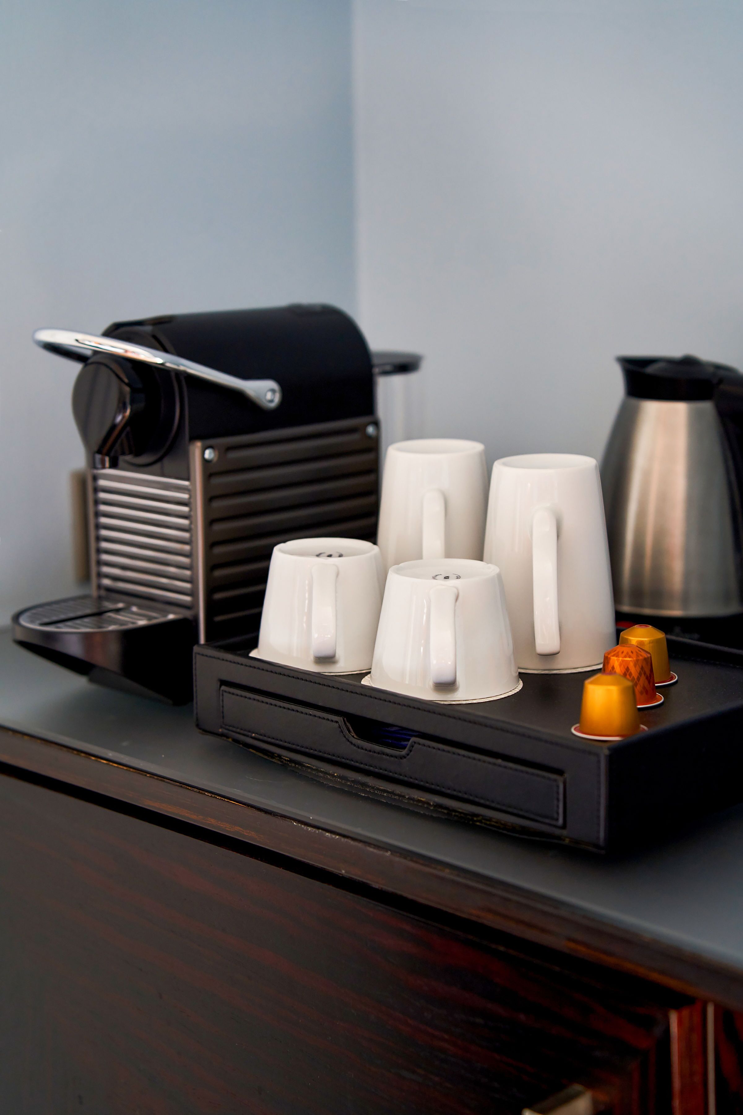 hypo-allergenic bedding, in-room safe, desk, laptop workspace