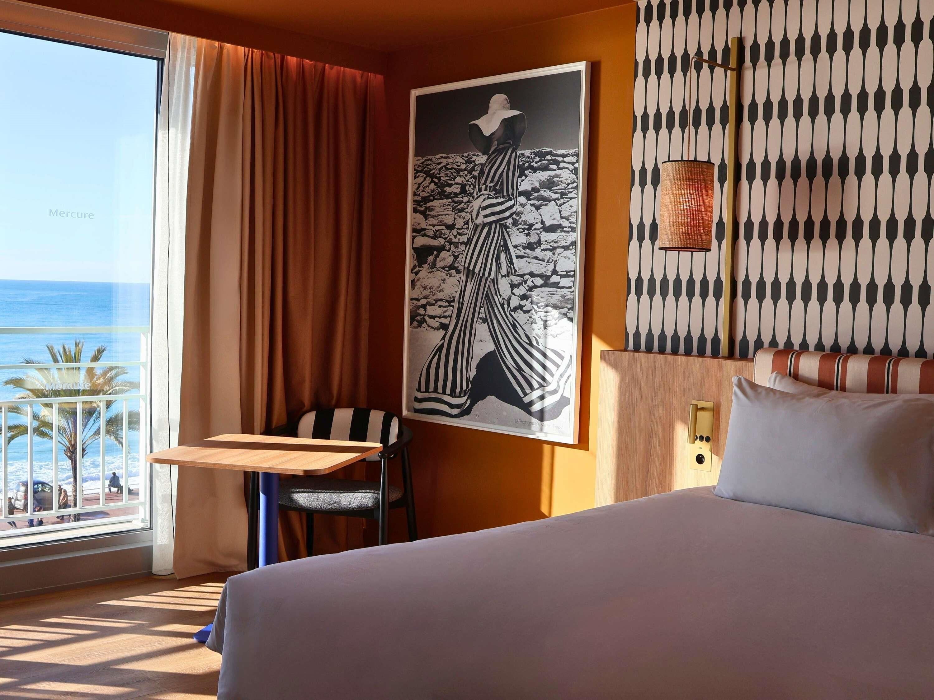 Privilege, Rom, 1 dobbeltseng, sjøvendt | Sengetøy av topp kvalitet, safe på rommet og skrivebord