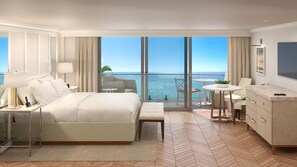 Premium bedding, down comforters, minibar, in-room safe