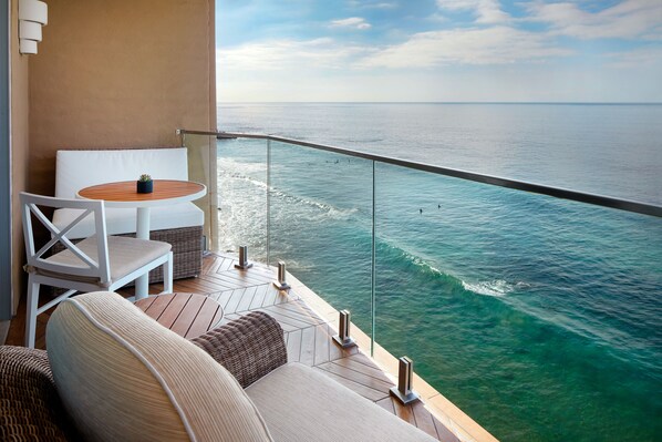 Blick vom Balkon