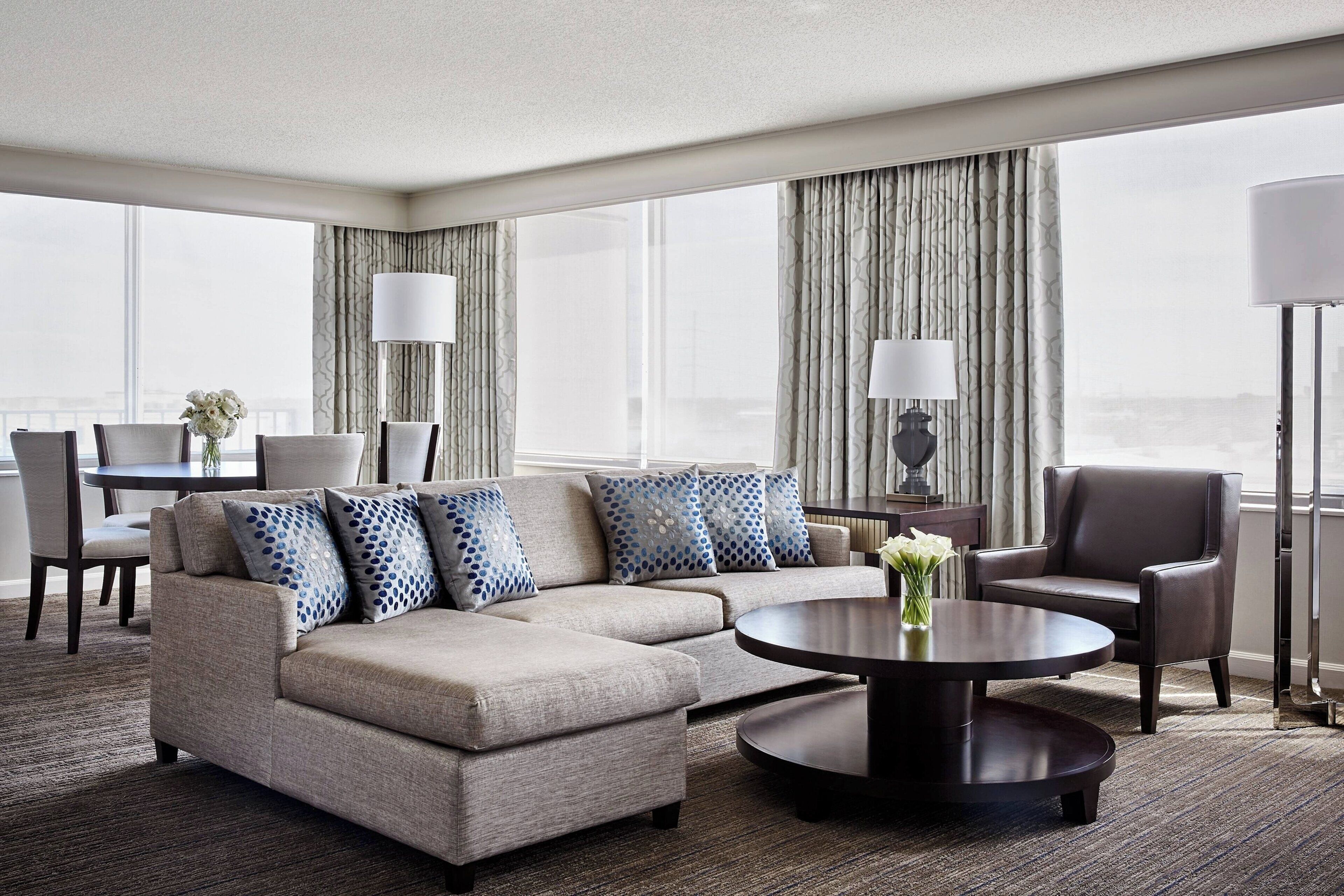 55-inch flat-screen TV with cable channels, TV, Netflix