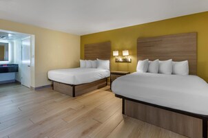 Room, 2 Queen Beds, Accessible | 1 bedroom, premium bedding, desk, laptop workspace