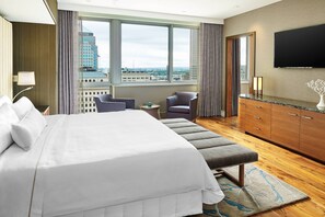 Junior Suite, 1 King Bed, Non Smoking, City View | 1 bedroom, down duvets, pillow-top beds, in-room safe